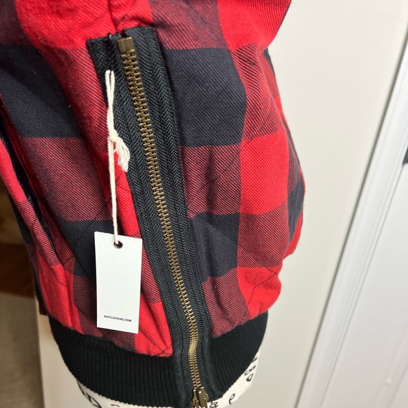 NSF Buffalo Check Plaid Bomber Jacket - Picture 4 of 6